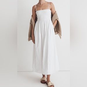 Madewell White Midi Dress